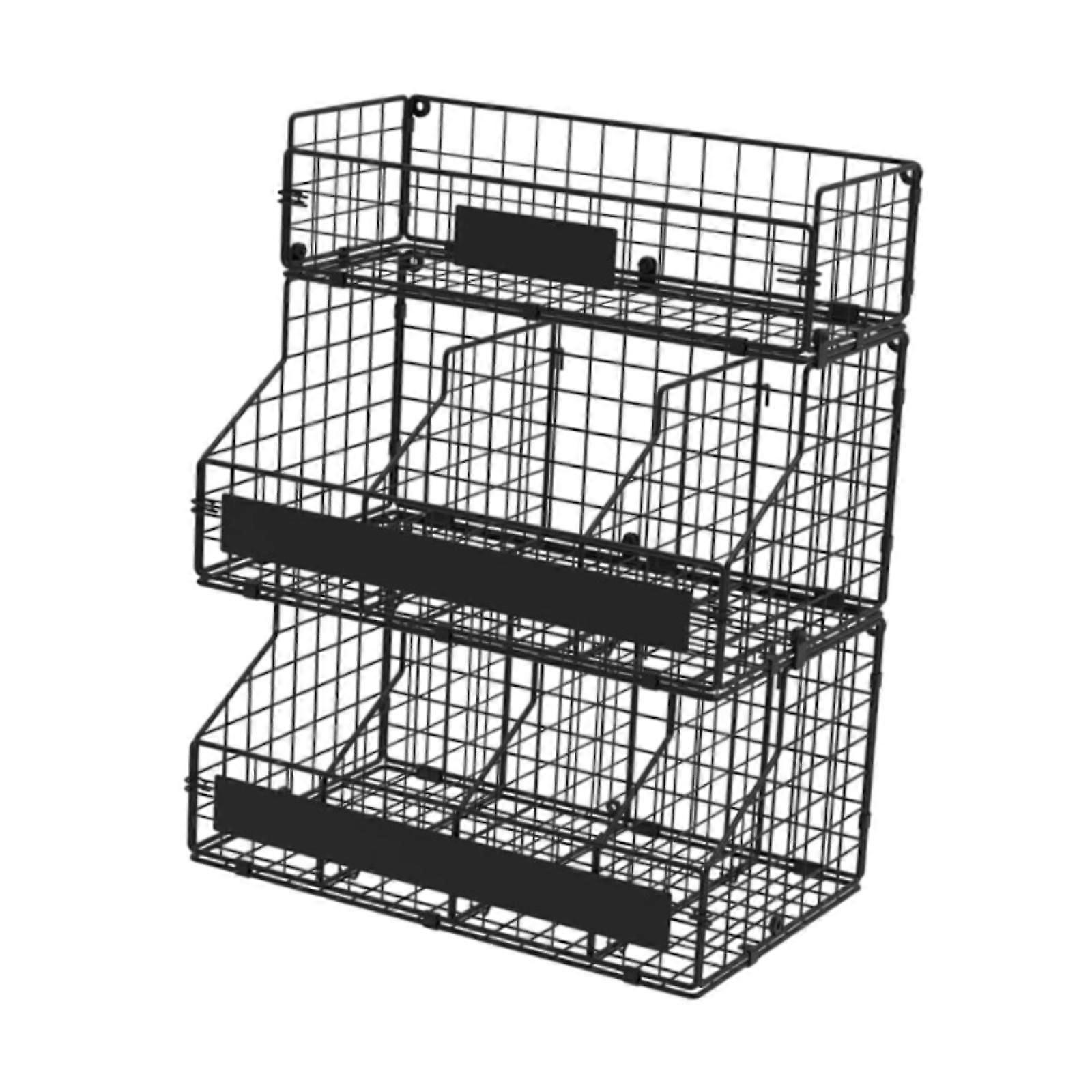 3 Tier Stackable Egg Rack Egg Organizer Versatile Sturdy Wire Storage Basket