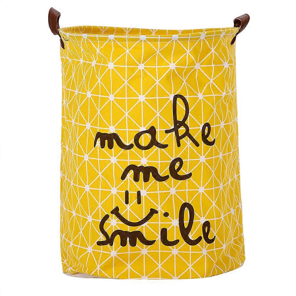 Large laundry basket round cotton foldable storage toy clothes basket