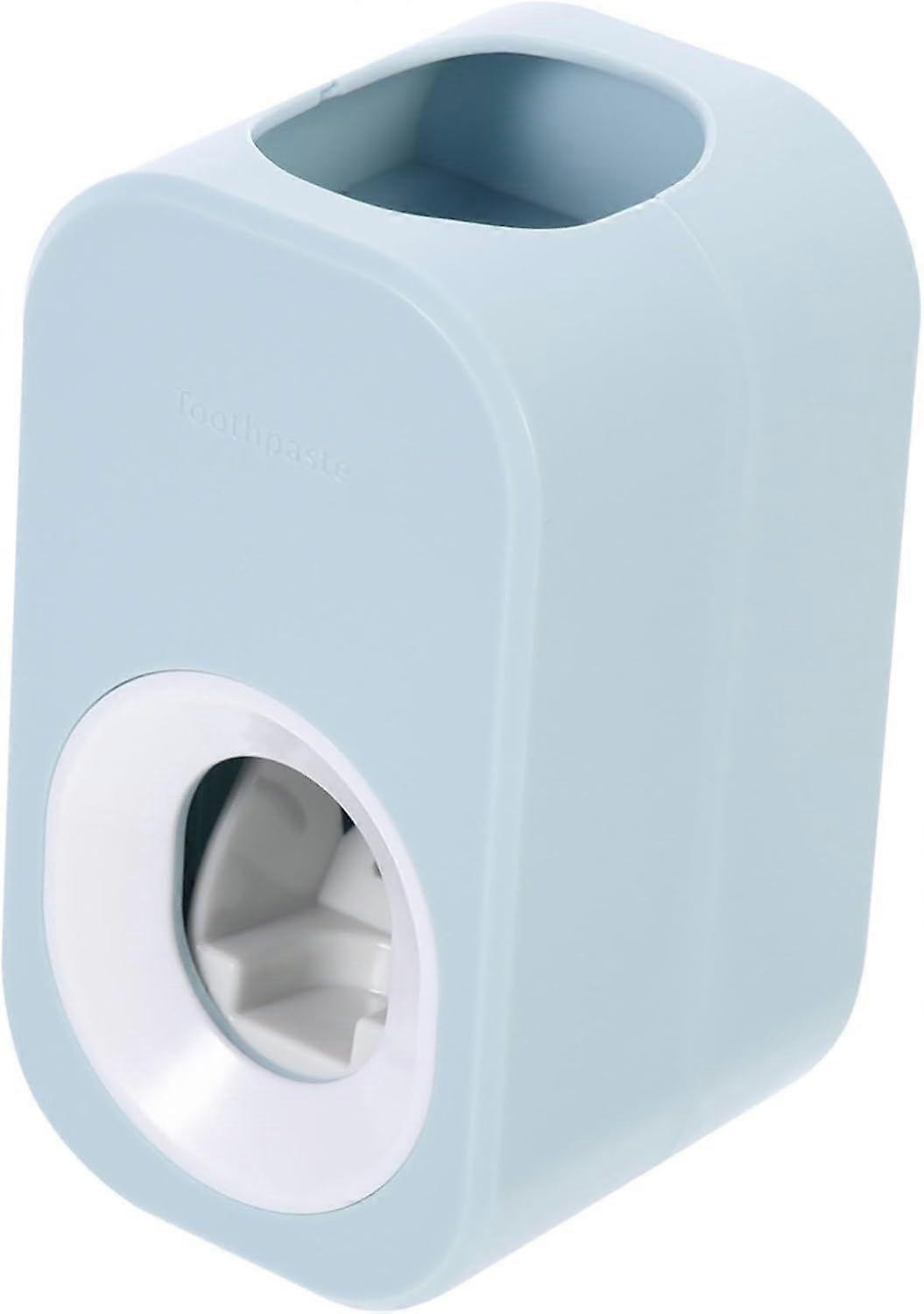 Light Blue Plastic Automatic Wall Mounted Toothpaste Squeezer for Home Use Compact and Useful Toothpaste Roller