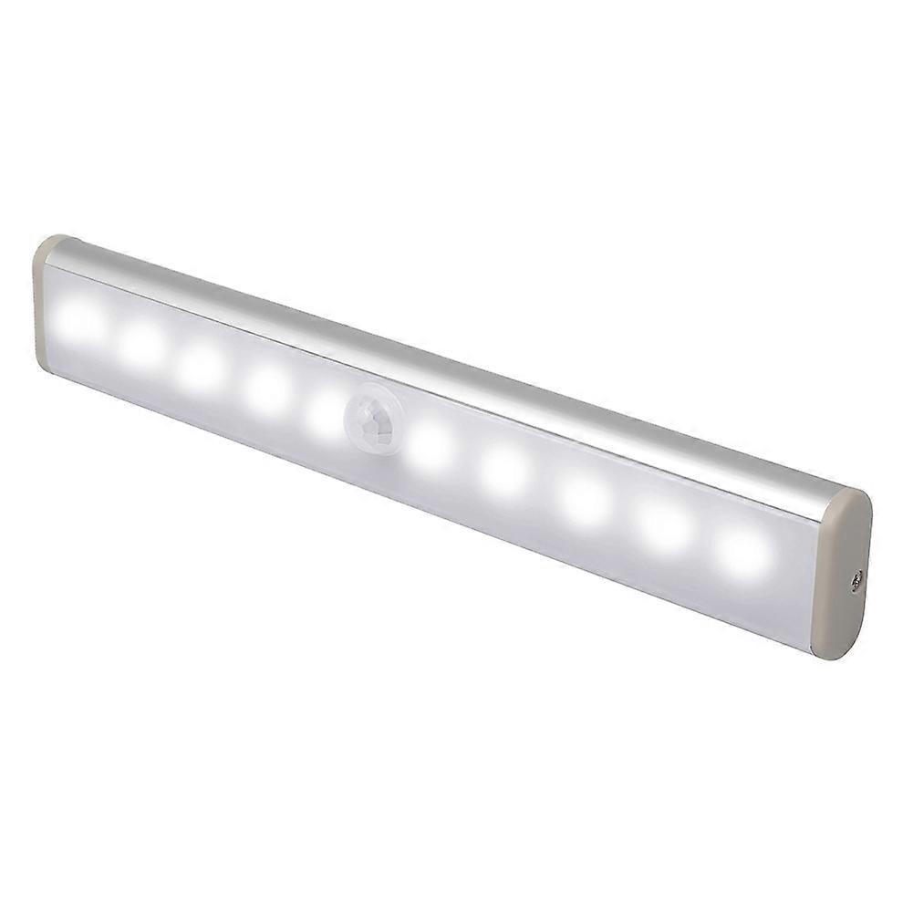 2PCS 10LED White Human Body Sensor Night Light Motion Sensor Auto On Off 2-Pack For Bedroom And Corridor