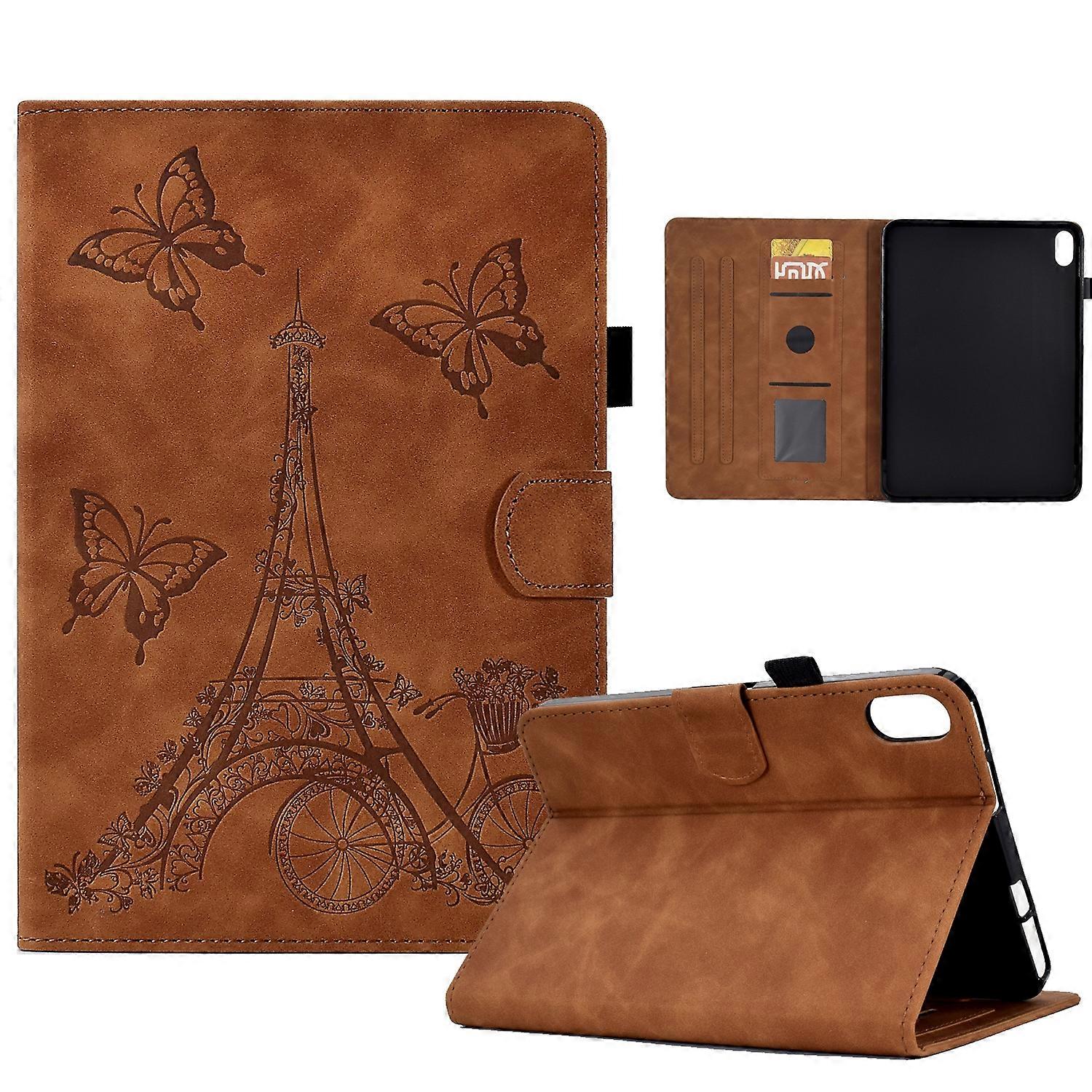 For iPad 2025 / 2022 Tower Embossed Leather Smart Tablet Case For iPad 10th Gen 10.9 2022