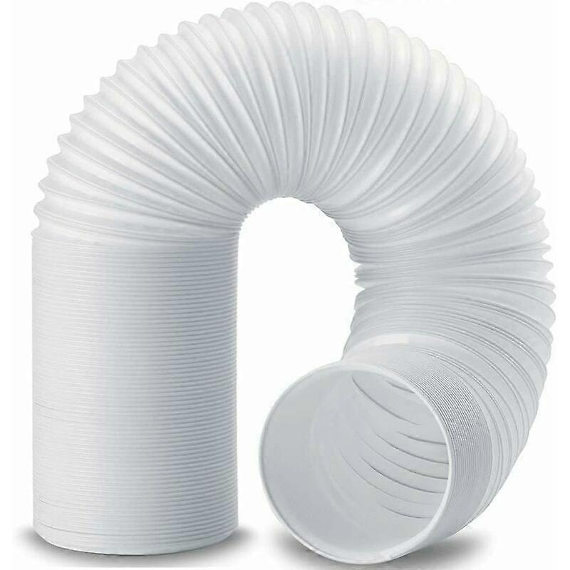 Exhaust Hose for Portable ACs, 2M Length with Adjustable Features, Thickened Polypropylene & PVC, Counterclockwise Thread for Secure Connection,