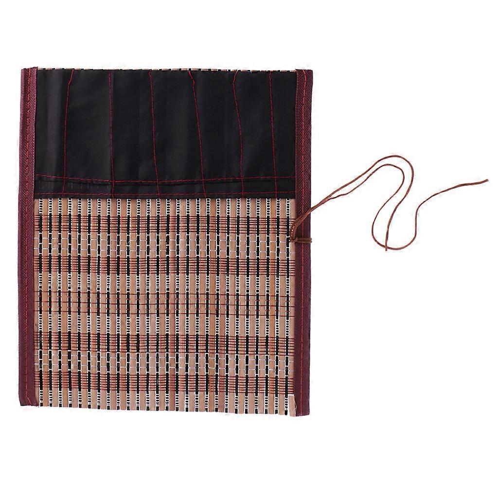 Kiinalaiset bambu kirjoitusharjat rullalaukku ripustin kotelo kalligrafiatyökalut