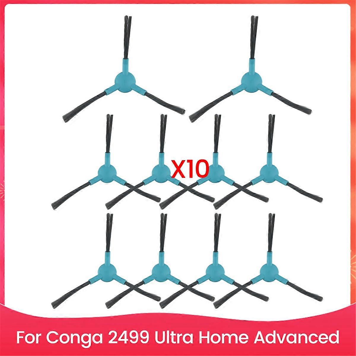 10pack Sweeping Machine Accessories Side Brush for Conga 2499 Ultra Home Advanced Replacement Robot