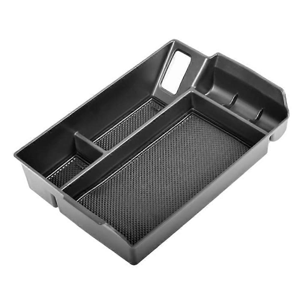 Center Console Organizer Tray Armrest Insert Storage Box with Mat