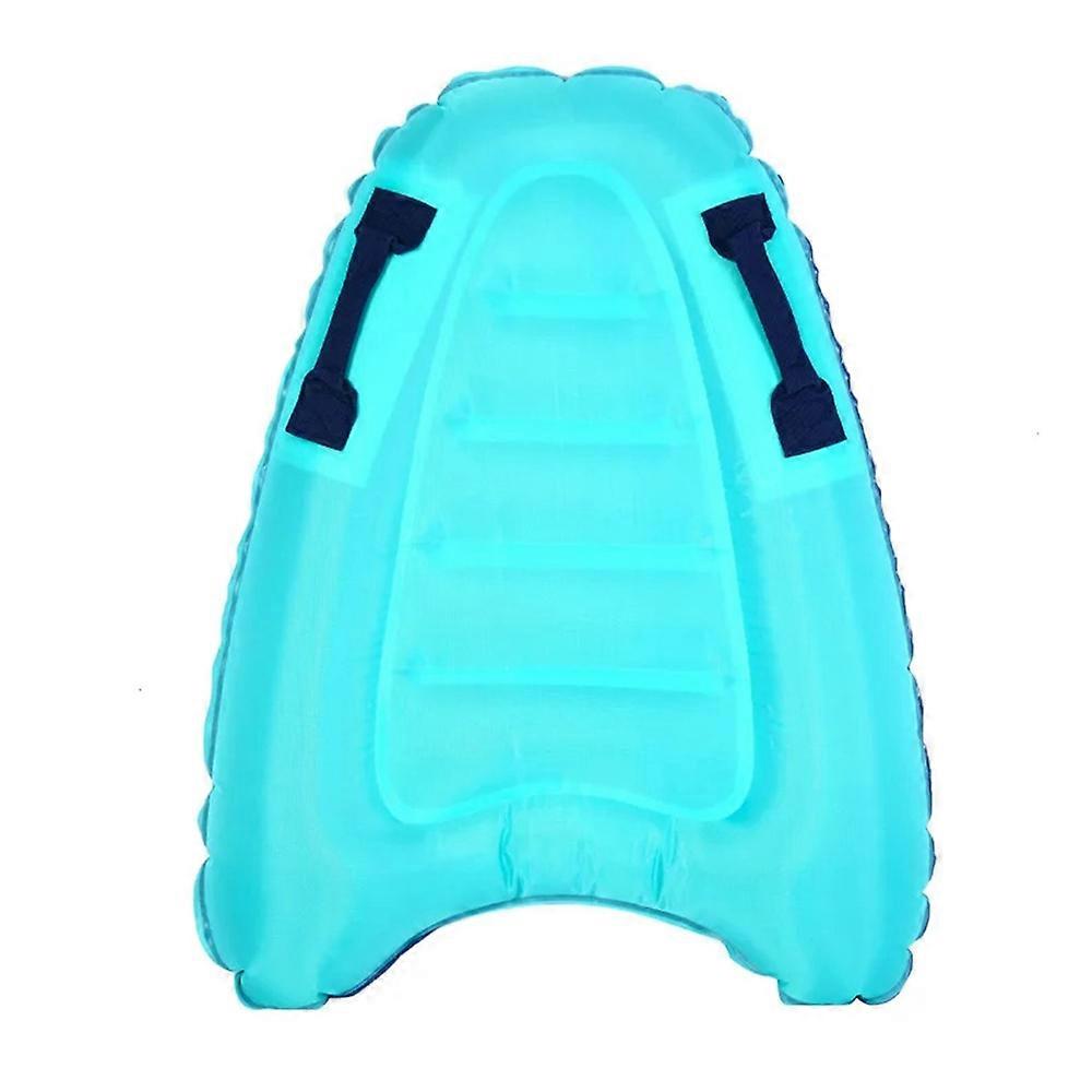 Portable Inflatable Surfboard with Handles for Kids Beach Swimming Mat Floating Device - Blue
