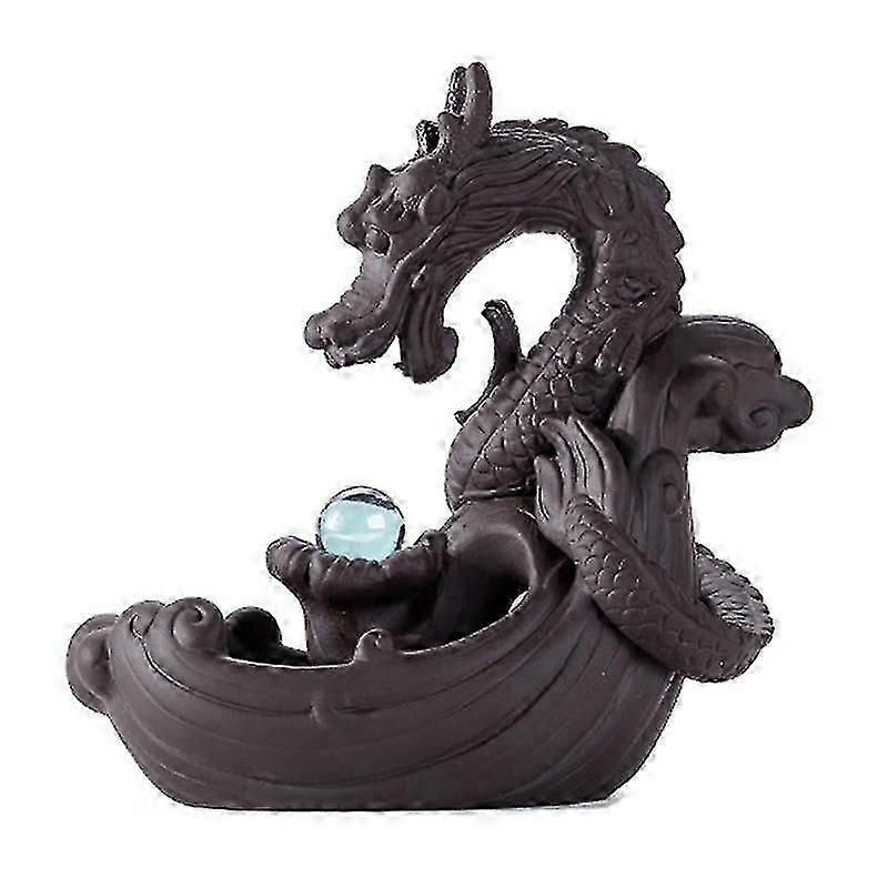 Ceramic Dragon Playing Bead Backflow Incense For Burner Ceramics Crafts