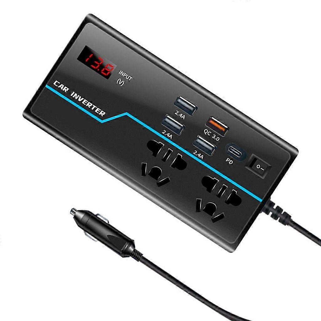 Compact Vehicle Inverter High Efficiency Converts 12V/24V To 110V/220V