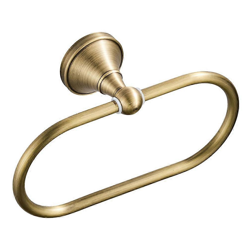 Antique Brass Oval Towel Ring for Bathroom 8.26''/21cm