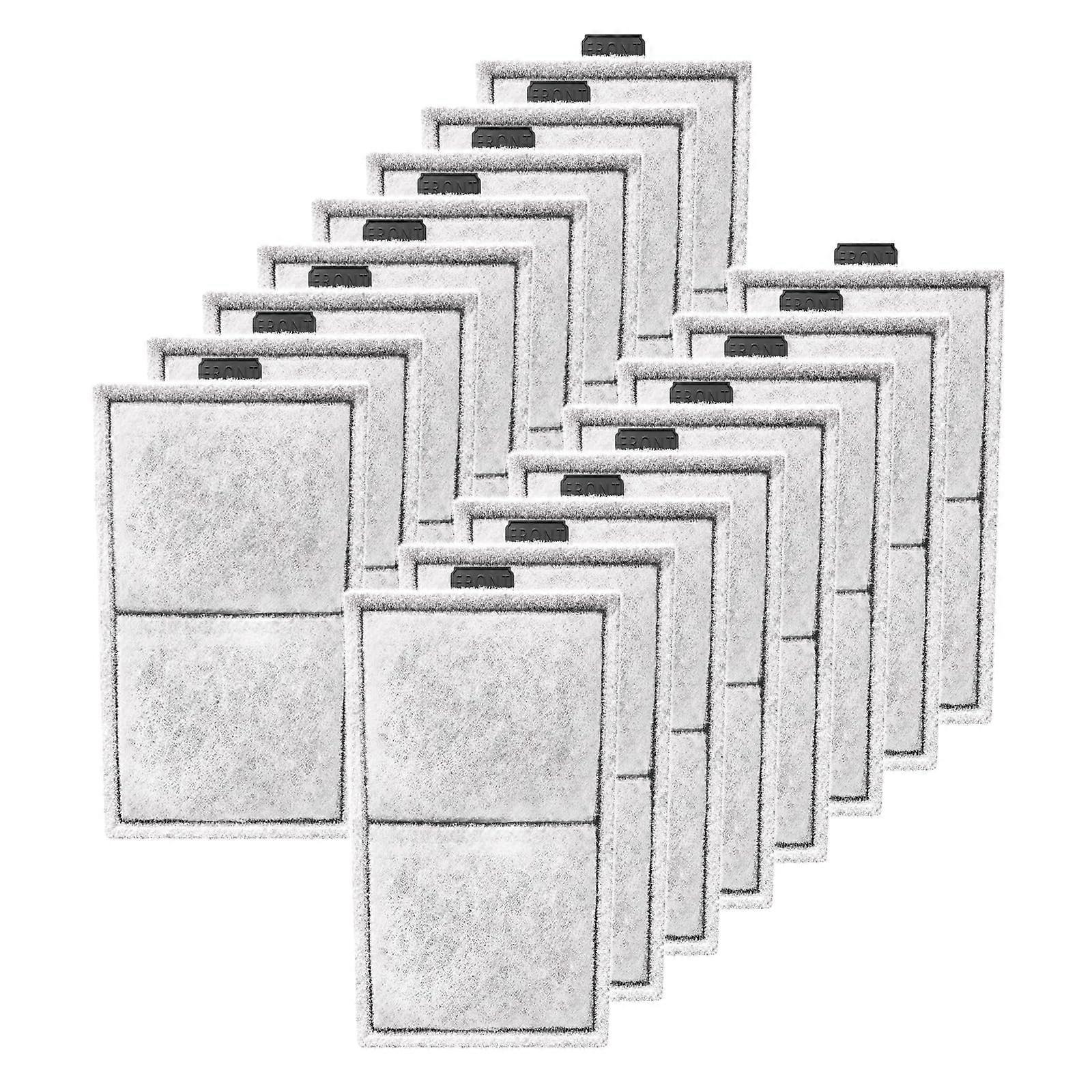 16 Pack Filter Cartridges Compatible with TOP FIN PF10 Power Filters Fish Tank Cartridge with Zeolite Replacement Aquarium PF-S Refill
