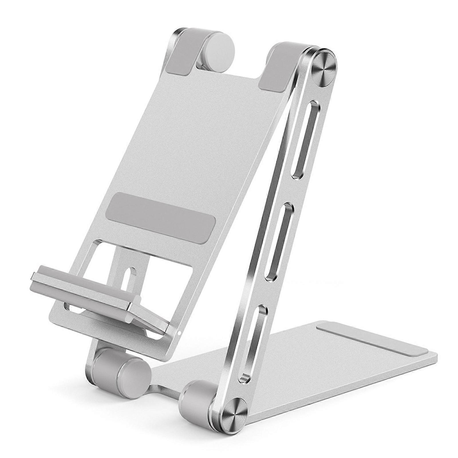 Universal Phone Holder Desktop Phone Mount Multiple Usage Tablet Aluminum Alloy Holder Tablet Stand for 4-12.9in Phone  Silver
