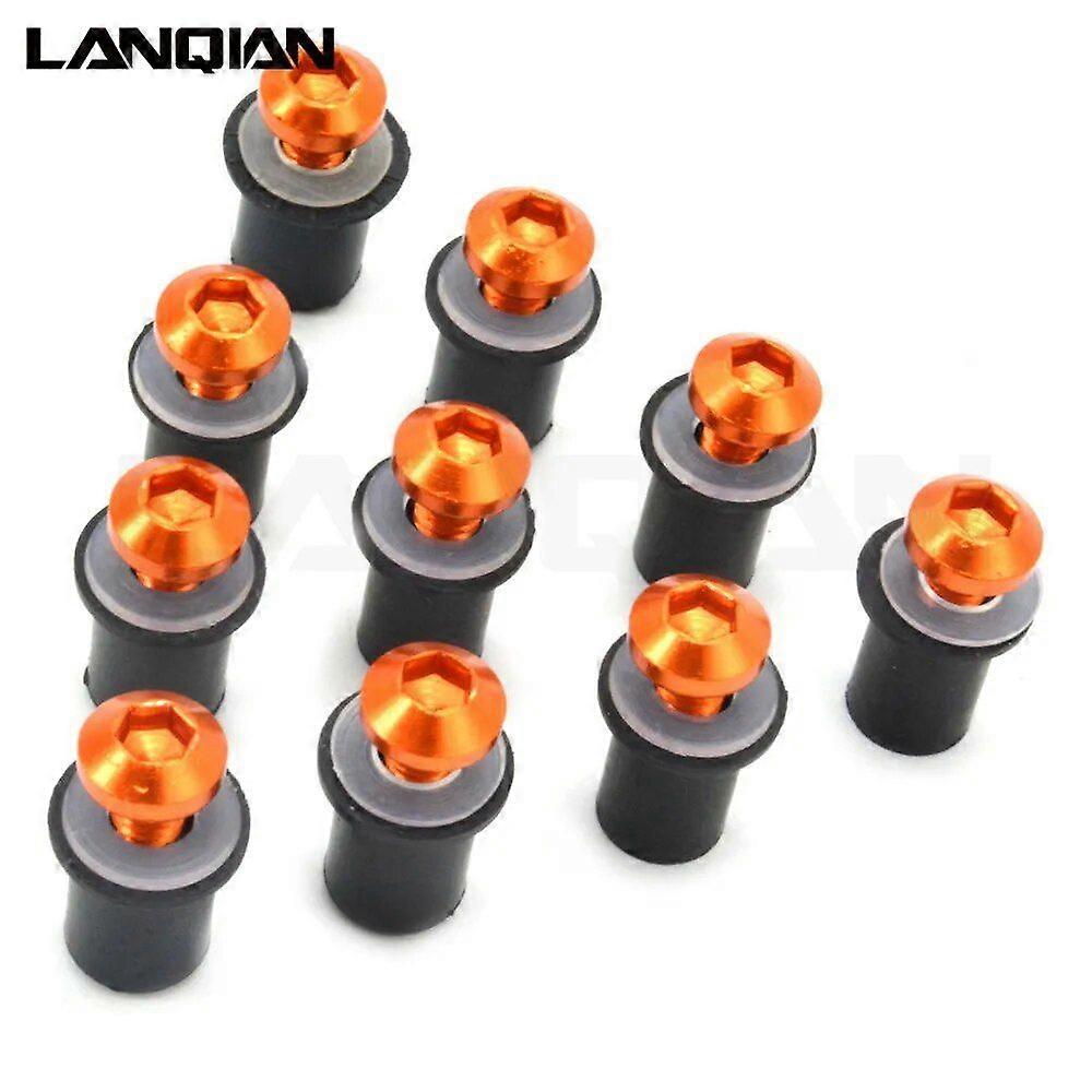 10 قطع هدية شاشة الرياح برغي الترباس كيت الزجاج الأمامي تصاعد الجوز الترباس لهوندا CBR600RR CBR1000RR CBR250RR CBR 600 1000 250 RR