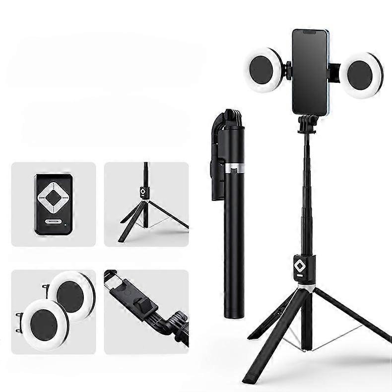 Tripod with Fill Light & Remote, 67'' Phone Selfie Stick Tripod, Extendable Stand for iPhone & Android