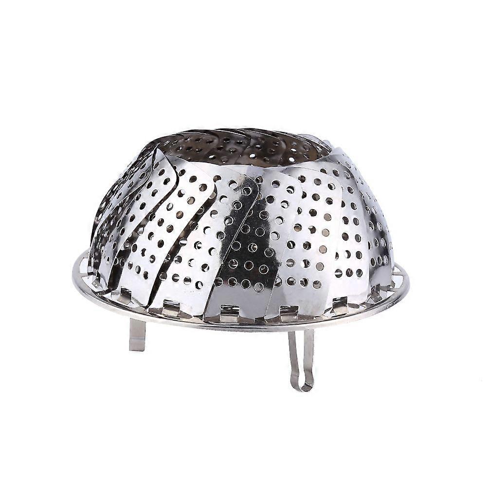 Stainless Steel Folding Dish Steamer Basket & Strainer for Cooking