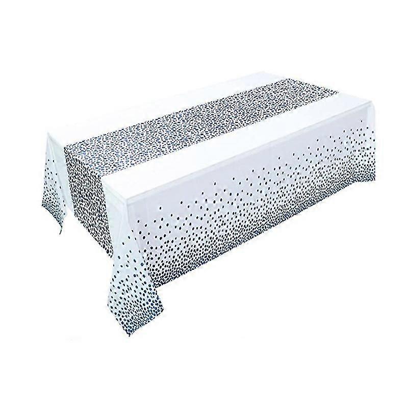 2 Pack Dot Tablecloths Table Covers Dot Tablecloths Party Tablecloths Dot Confetti Table Cloths
