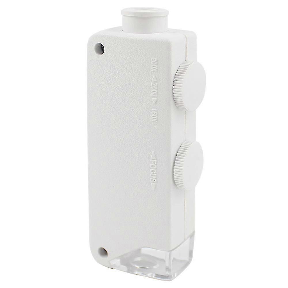 60x-100x Loupe de mini microscope de poche illuminé avec lumière LED