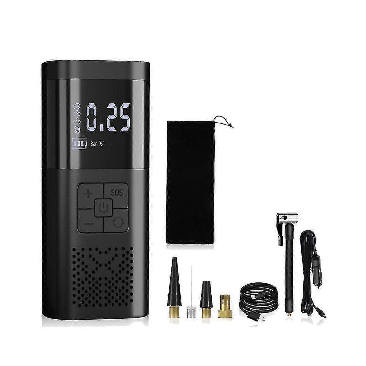 Wireless Dual-Use Three-Section Mini Tyre Inflator Tyre Pump Wireless Inflator Car Accessories for p