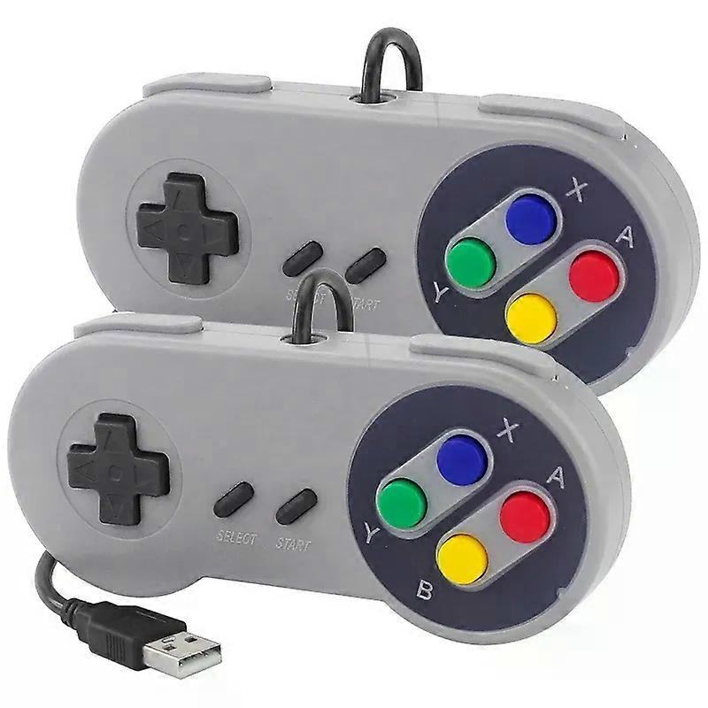 2PCS USB Gamepad Gaming Joystick SNES Game Controller Retro Gamepads compatible for PC NESPi RetroPie Game Control compatible for Raspberry Pi 4 B