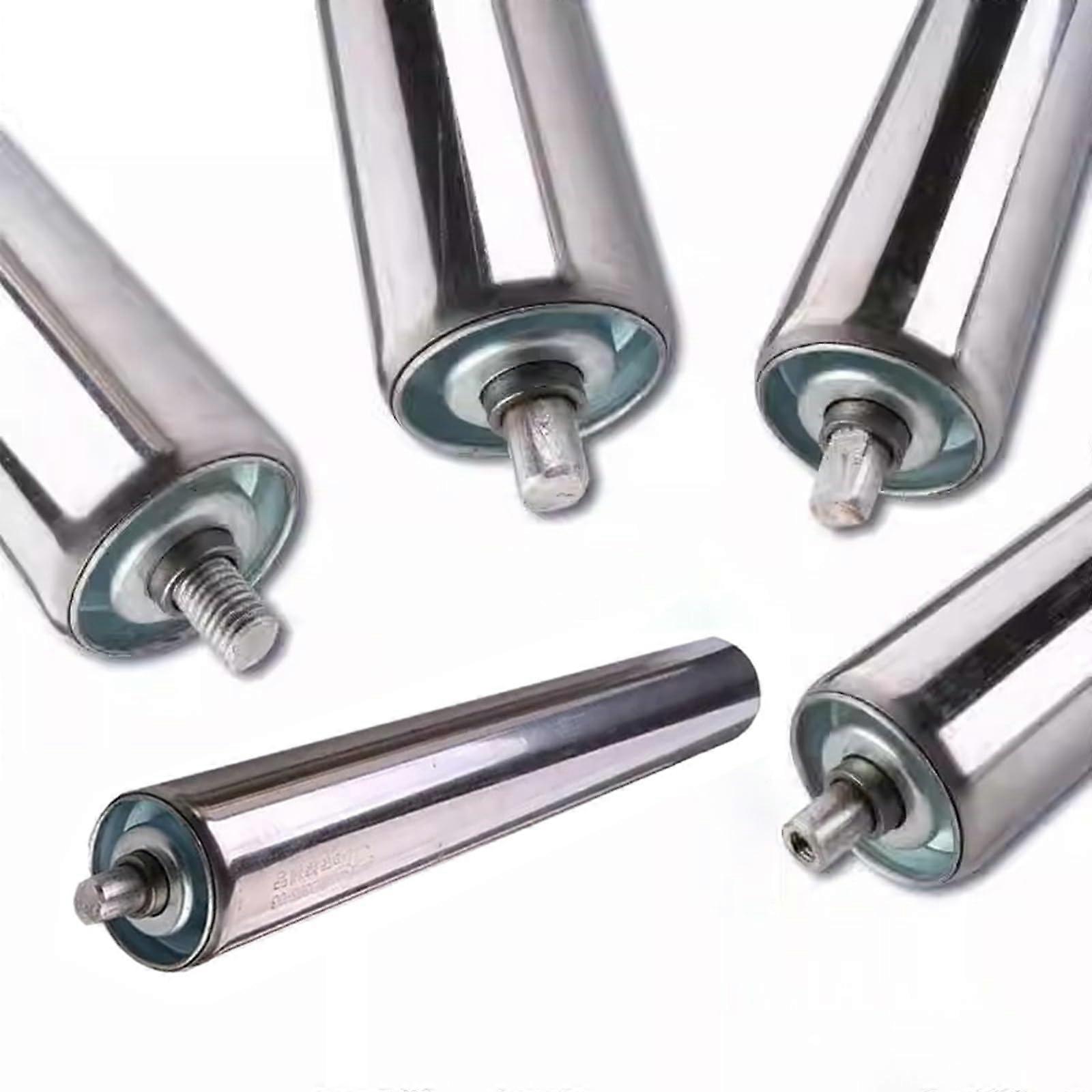 38 mm / 1.5 in. diameter steel conveyor rollers set of 5