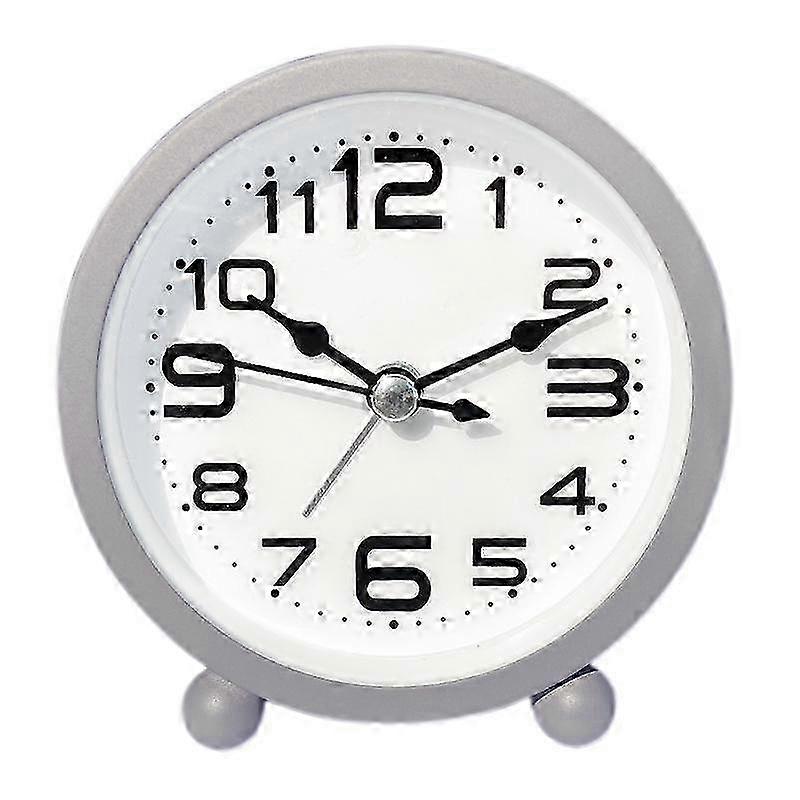 Alarm Ticking Table Clock With Large Display Clocks Bedside Silent Non