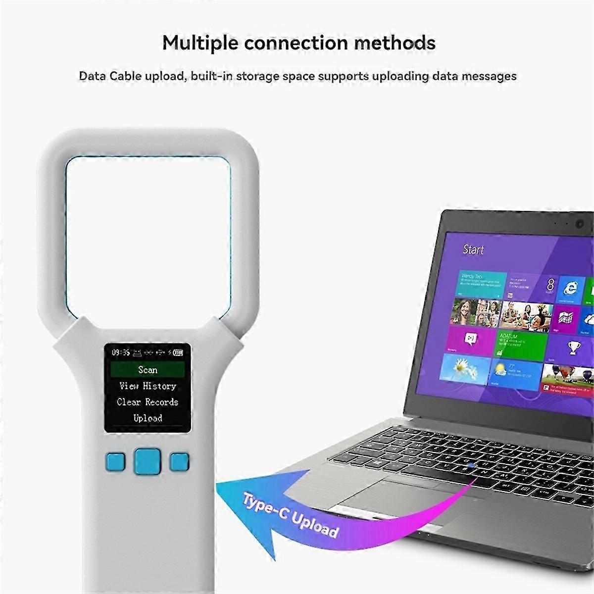 Animal RFID Reader USB Pet ID Scanner Animal Tag Reader