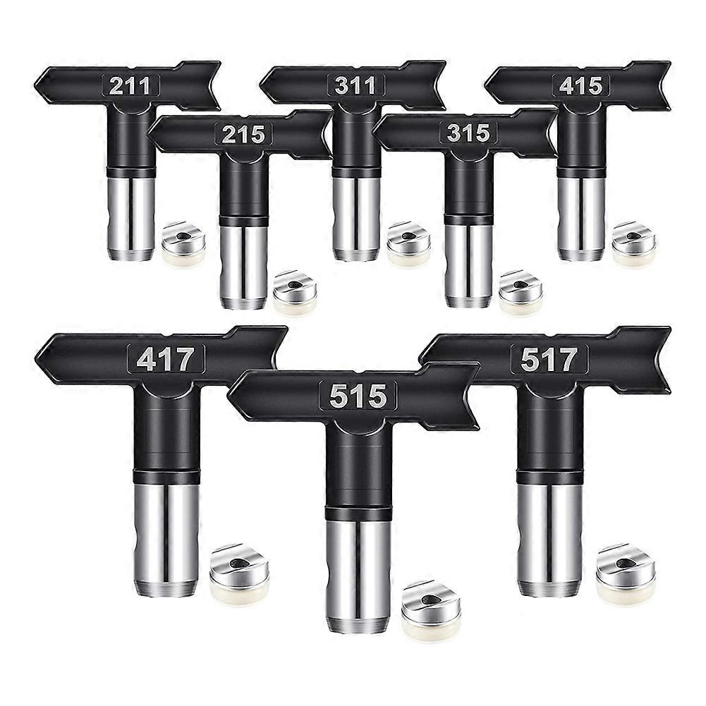 8Pieces Paint Sprayer Tips Reversible Tip Airless Nozzles