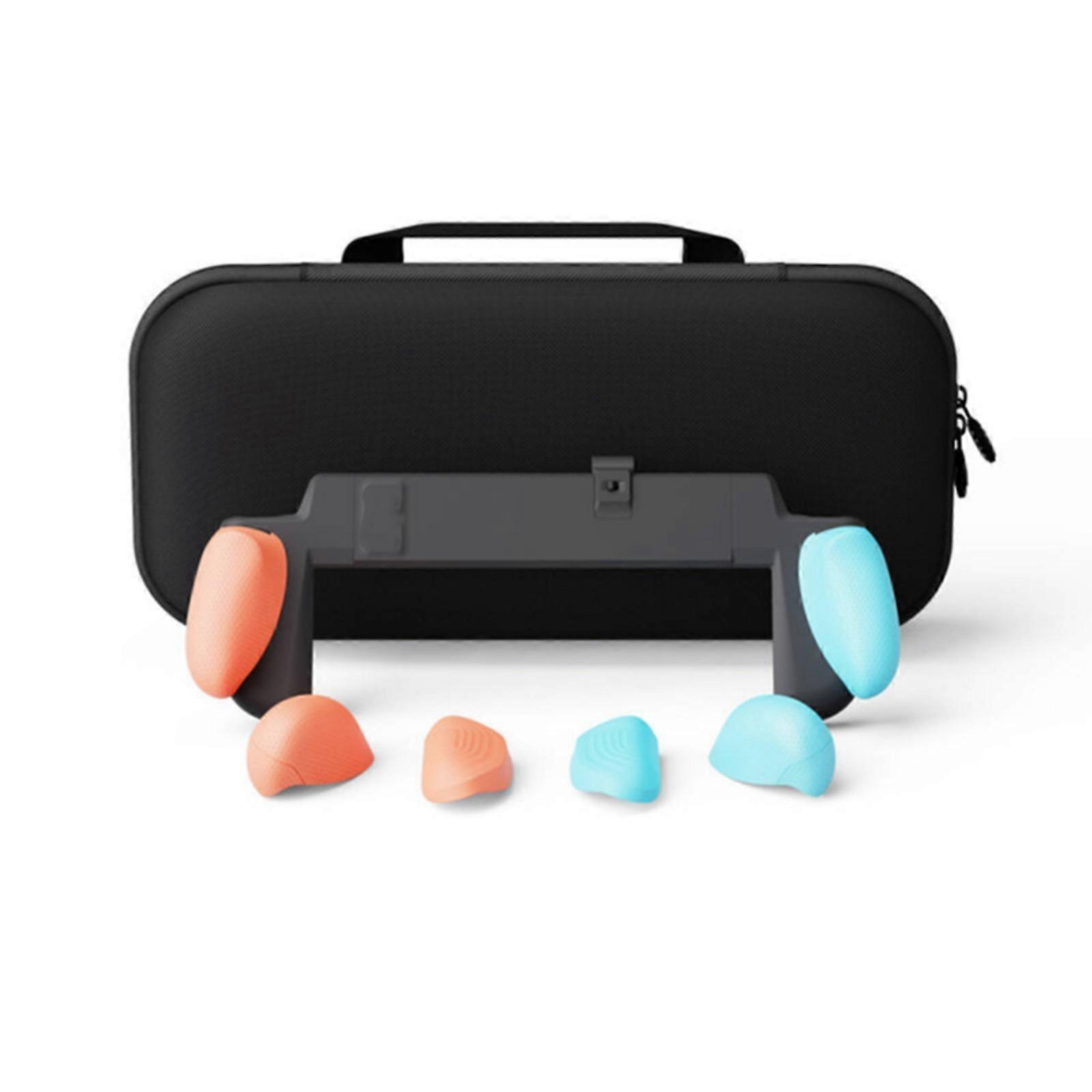 Comfortable Gaming Grip Protective Shell 3 Pair Replaceable Handle Attachment For NS2 with Portable Storage Bag  Limited blue and red