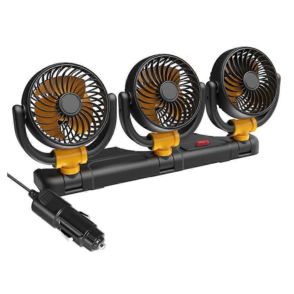 Efficient 3 Head Electric Fan for Home with Noise Reduction Comfortable Cooling