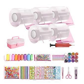 Nanos Tape Bubble Kits, Elastisk dubbelsidig tejp bubbla DIY hantverksset, Stress Balls Toy, Squishys Balls, Anxiety Relief Toy