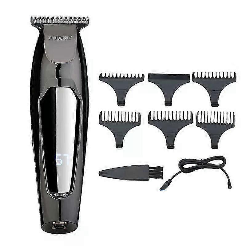 Retro Oil Head Electric Hair Clipper Wireless Portable Powerful LCD Digital Display Rechargeable Hair Razors&Shaving Accessories