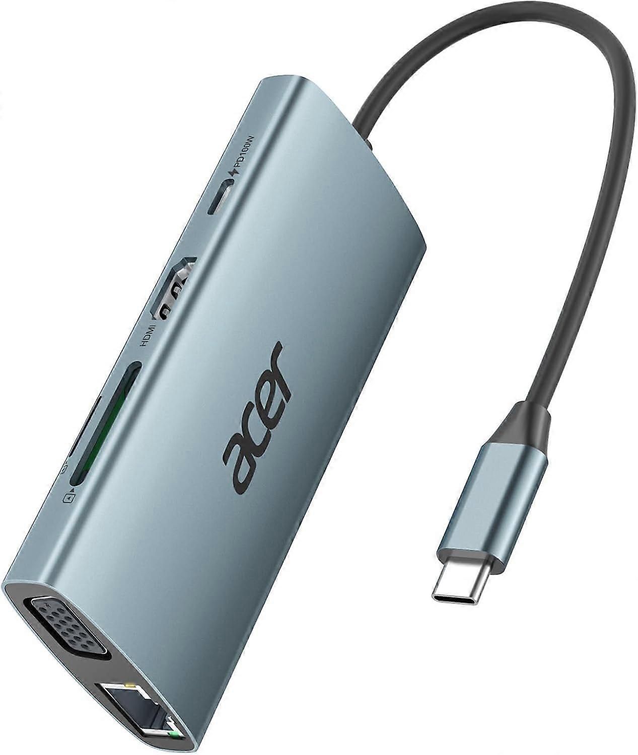 2025 Neuestes Modell USB C Hub mit 4K HDMI, 9-in-1 USB C auf Ethernet Adapter