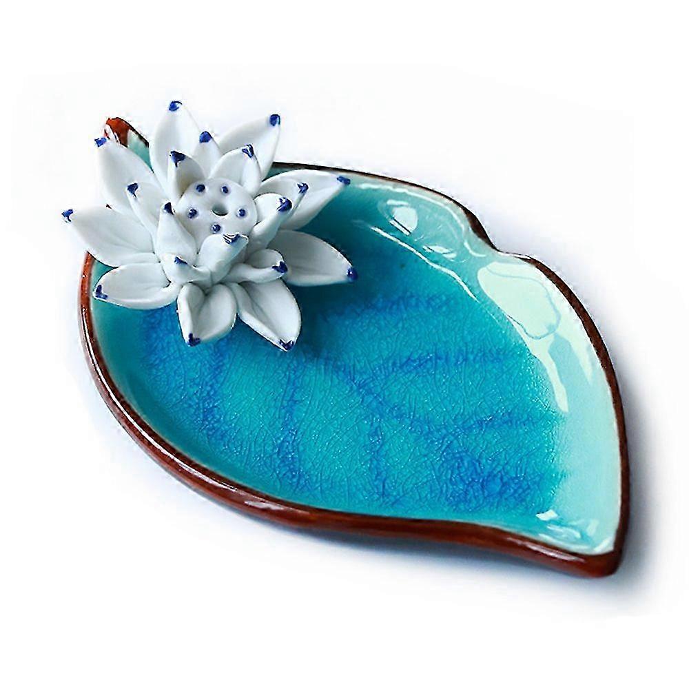 Kunstnerisk keramisk håndlaget røkelsespinneholderbrenner