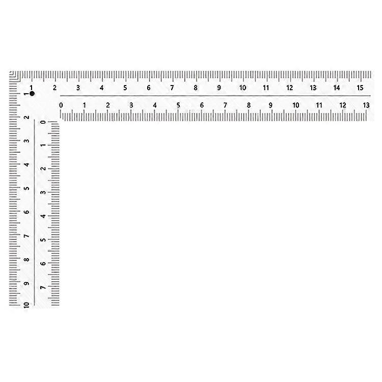 150x100mm Stainless Steel L-Shape Ruler High Precision Woodworking Leather Measuring Tool
