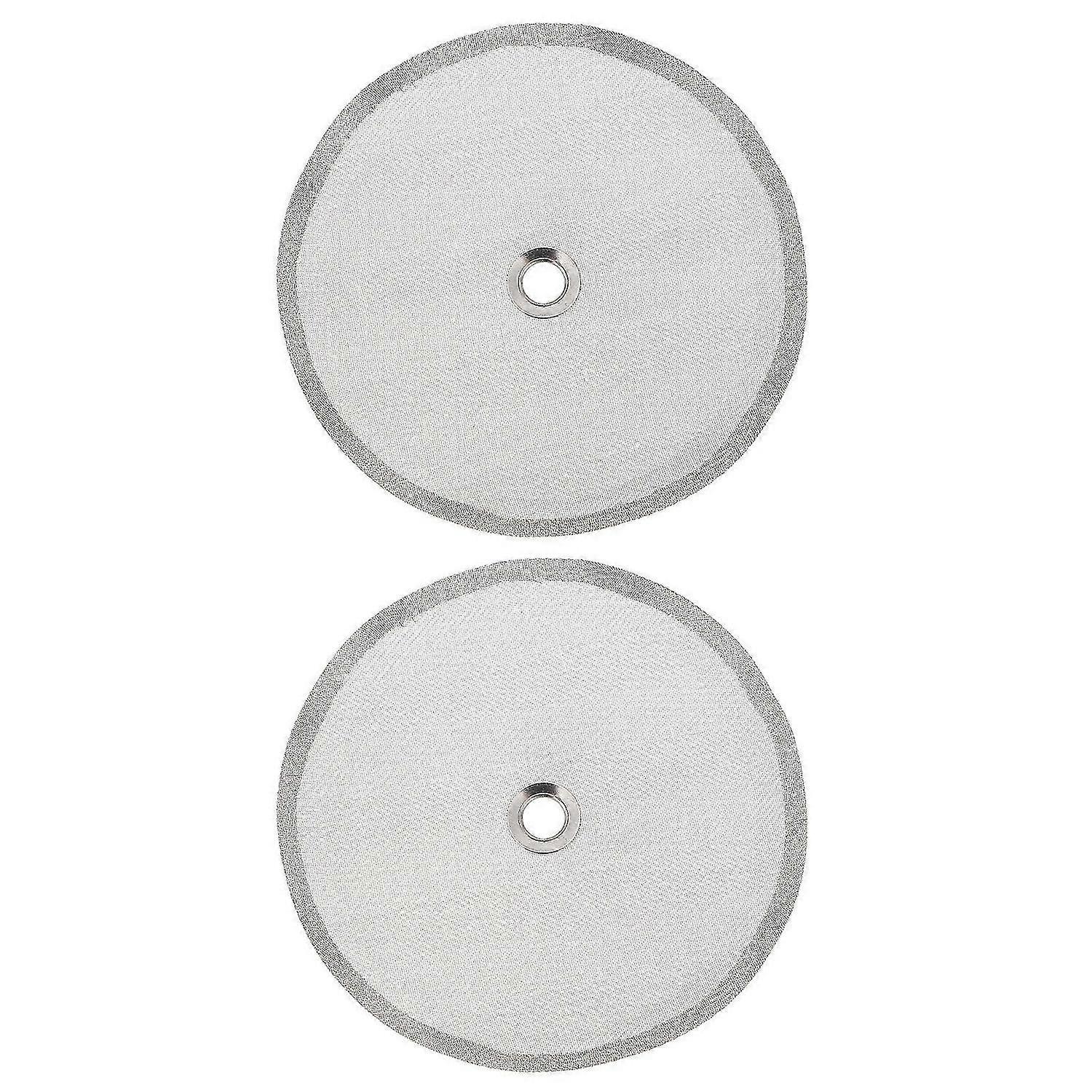 2pcs Tea Makers Mesh Filter Stainless Steel Filter Mesh Coffee Press Screen