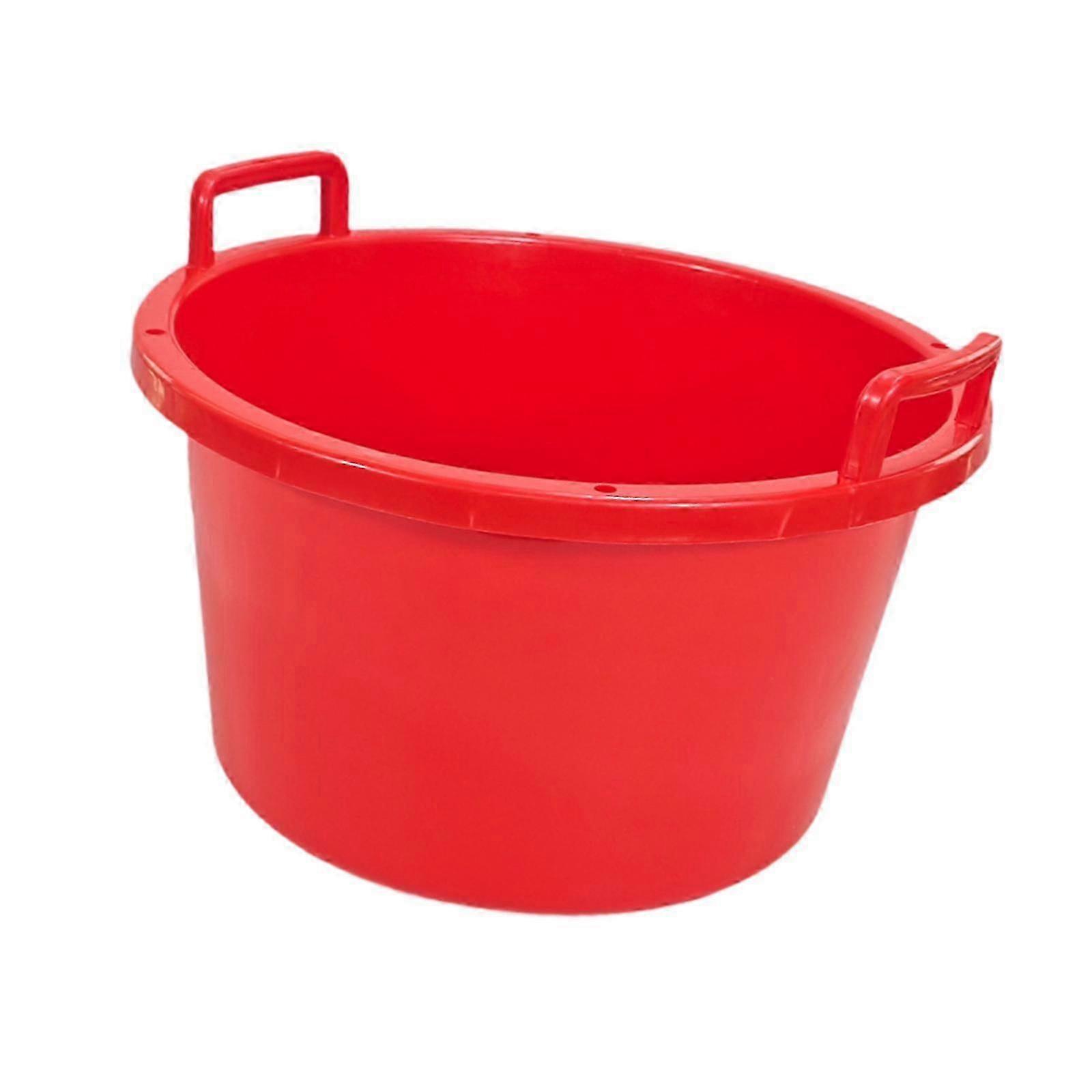 Υπαίθρια μπανιέρα πλυσίματος λαχανικών και φρούτων Ταψί πιάτων για κάμπινγκ, ιδανικό για τον καθαρισμό προϊόντων - Κόκκινο