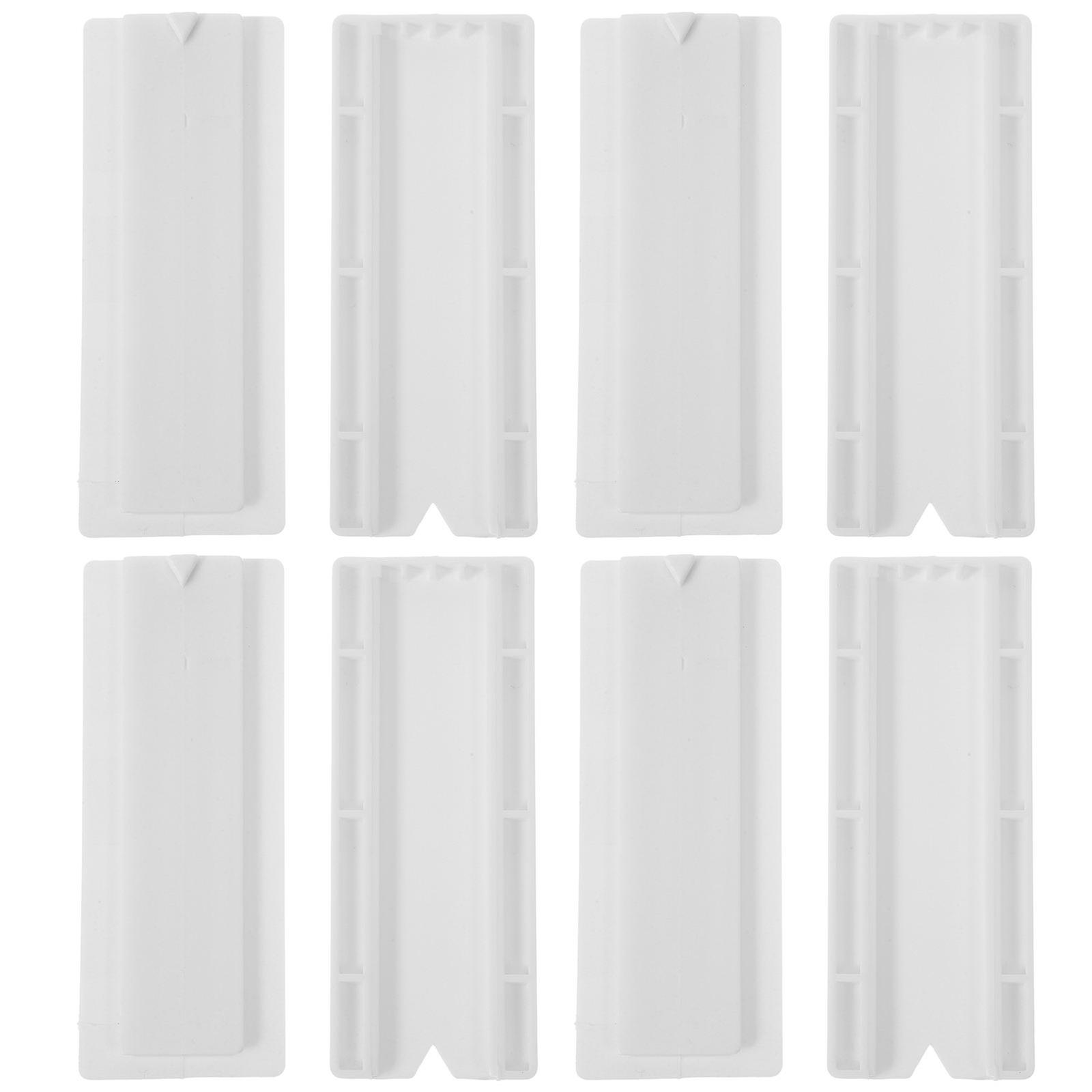 4 Pack Traceless Wall Socket Organizer Adhesive Cable Management Kit Durable Holders for Smooth Surfaces Easy No Drill Installation White