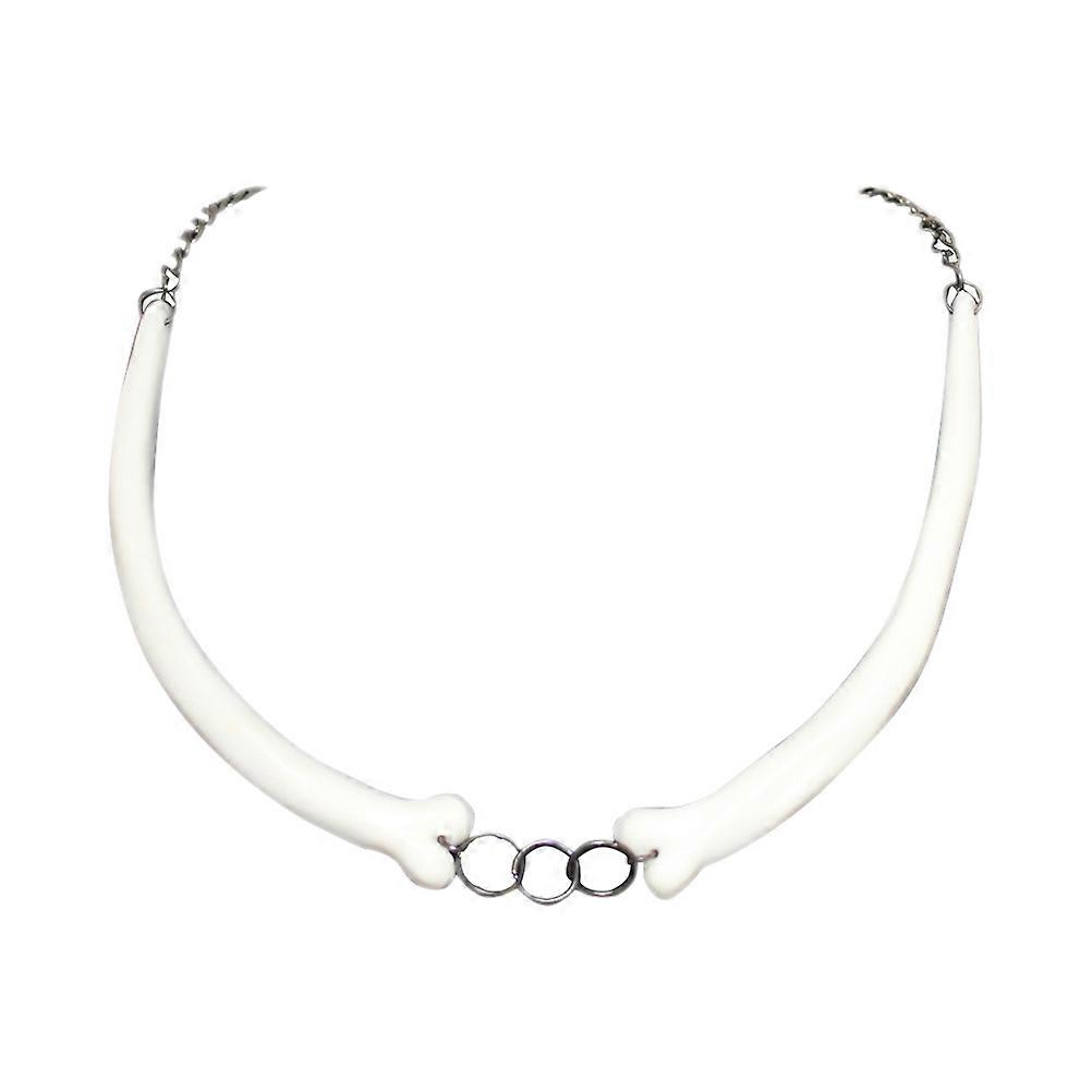 Unique Halloween Necklace with Creative Bone Charm, Enhance Your Style for