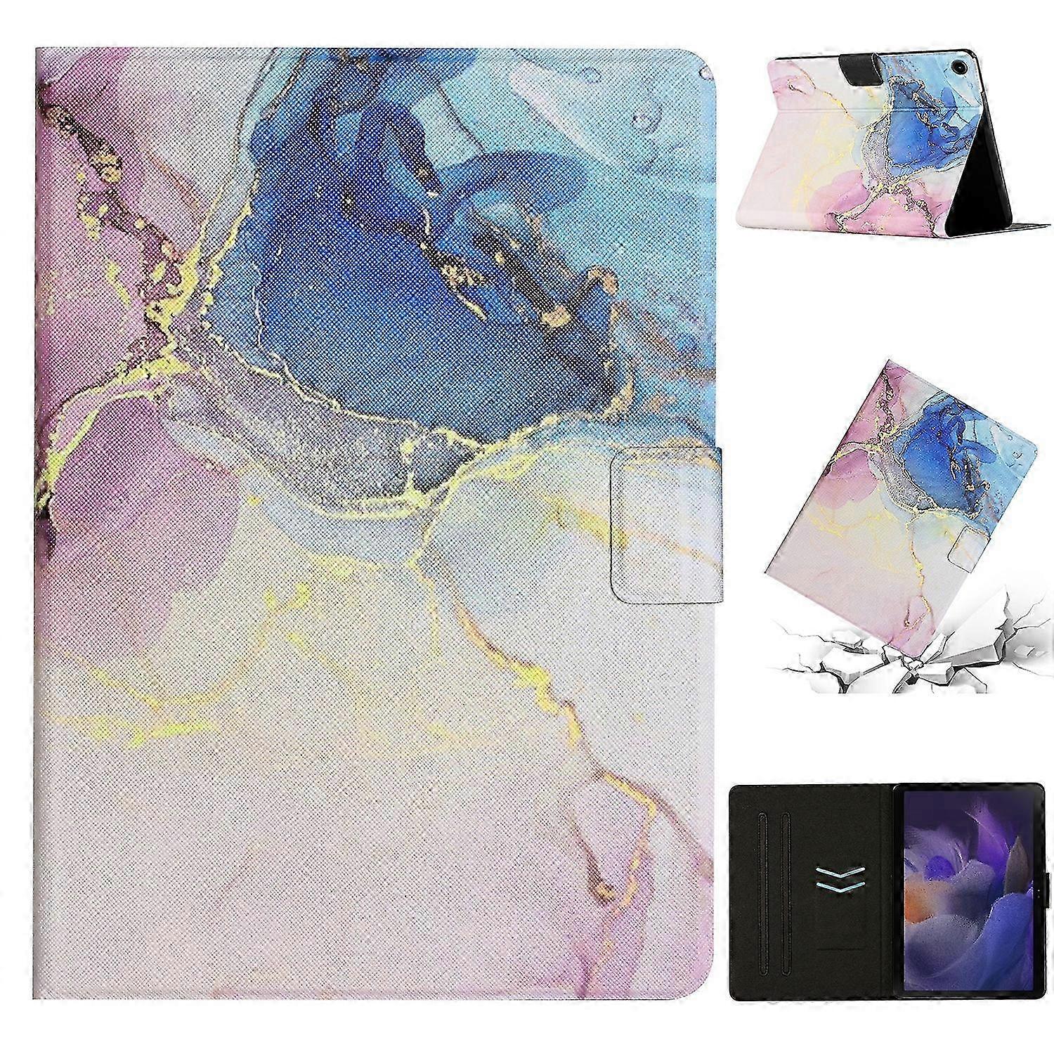 Marble Pattern Smart PU Tablet Case with Sleep/Wake Function