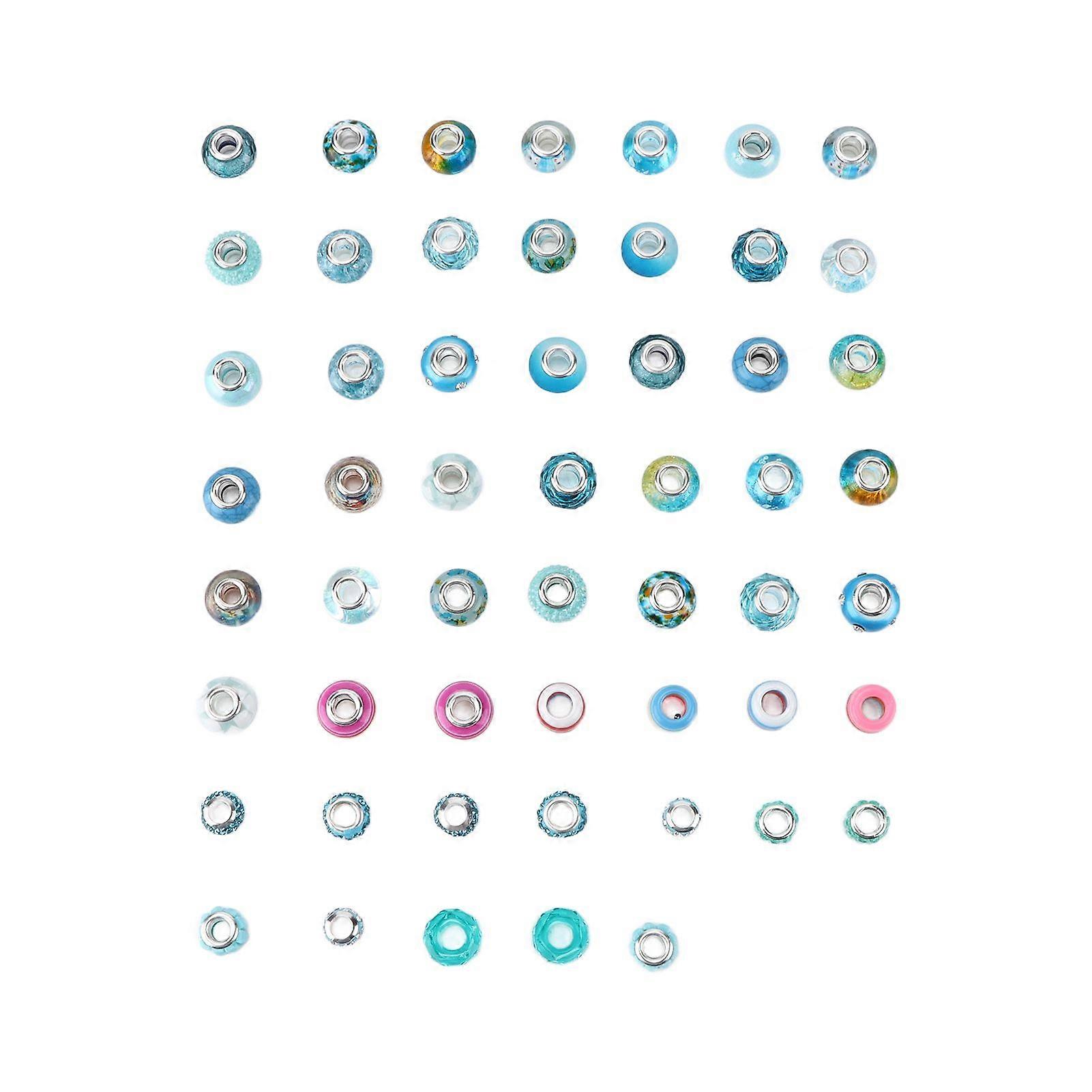 2025 Latest Model  54Pcs Big Hole Beads 5mm Diameter Exquisite Appearance