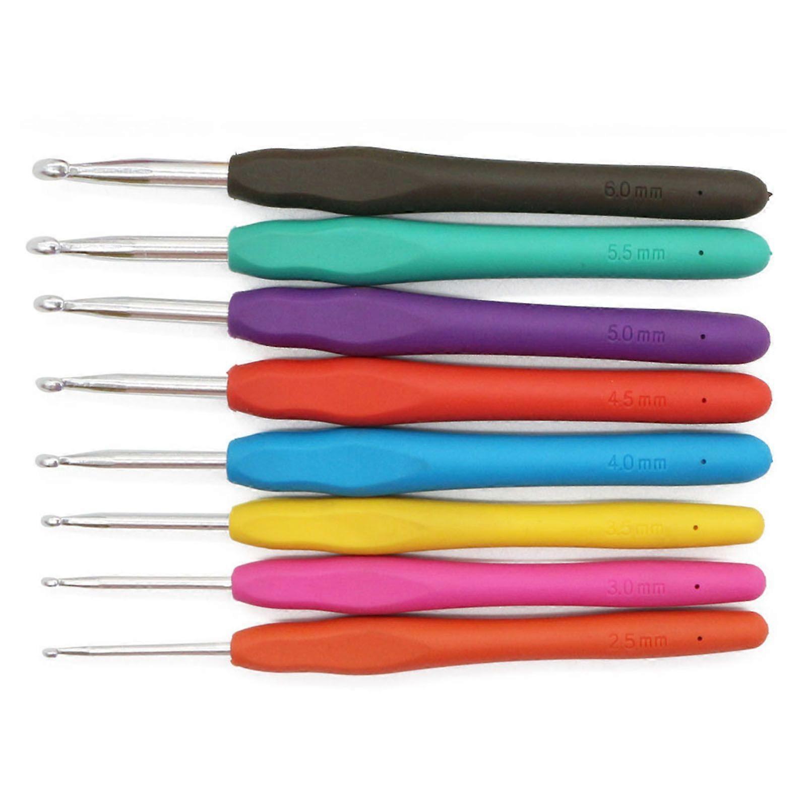 2025 Latest Model  Crochet Hook Set Assorted Size TPR Soft Handle Sturdy