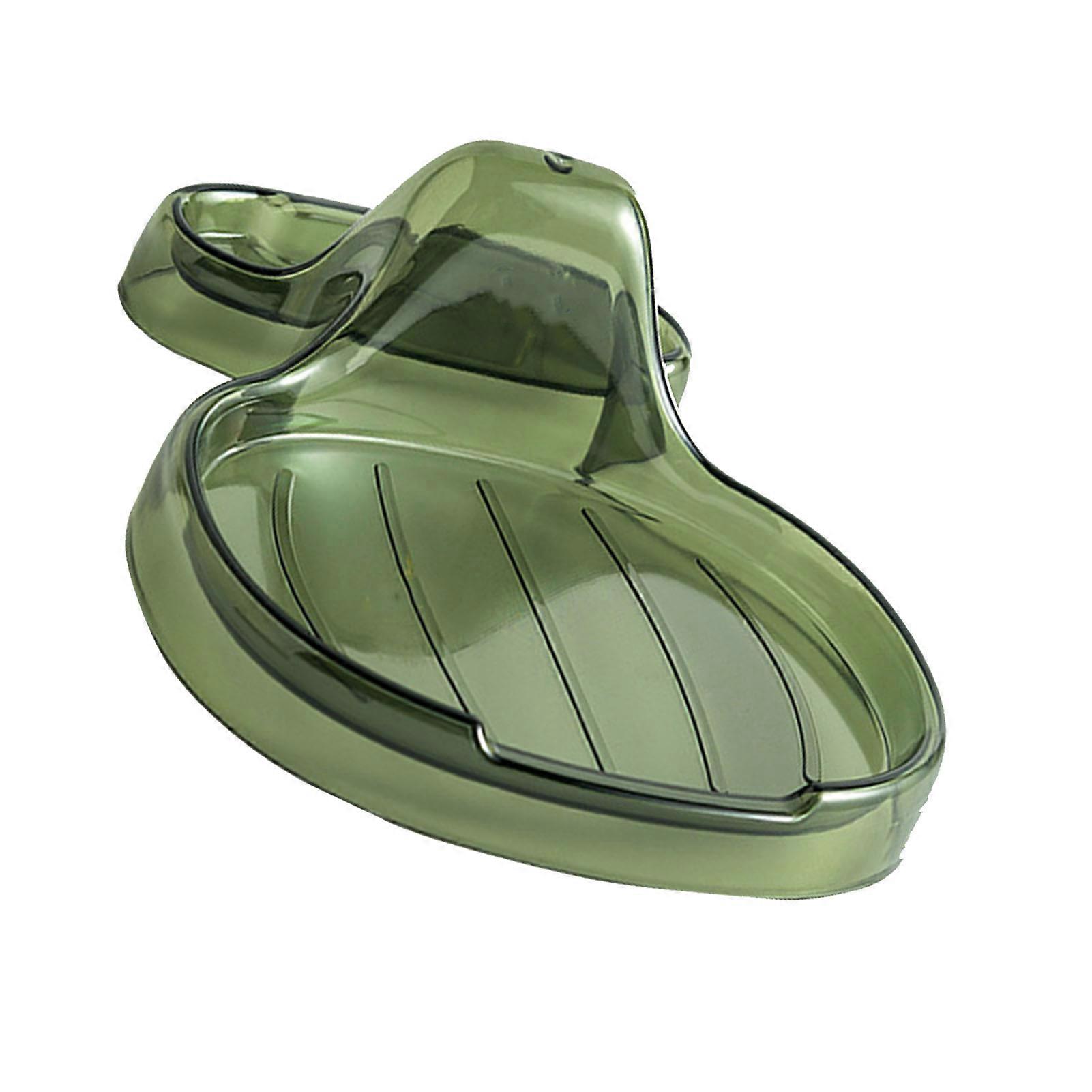 Cuisine multifonctionnelle Spatule Rack Porte-cuillère Porte-couvercle Spatule Louche Repose-cuillère Ustensile Ustensile Sans Goutte Transparent Vert