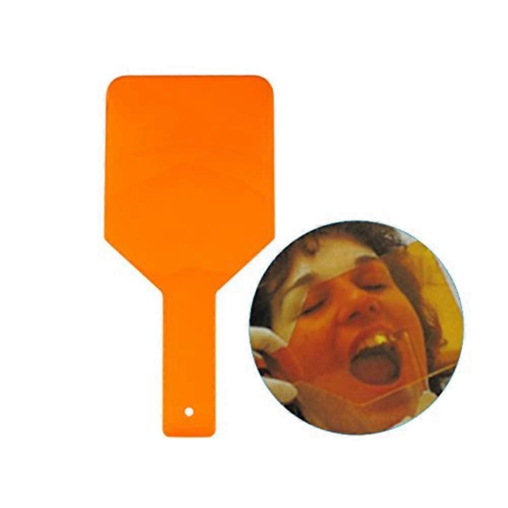 Dental Clinic Eye-Protector Curing Light Shield Hand Shield Plate Orange 1 Piece Pack