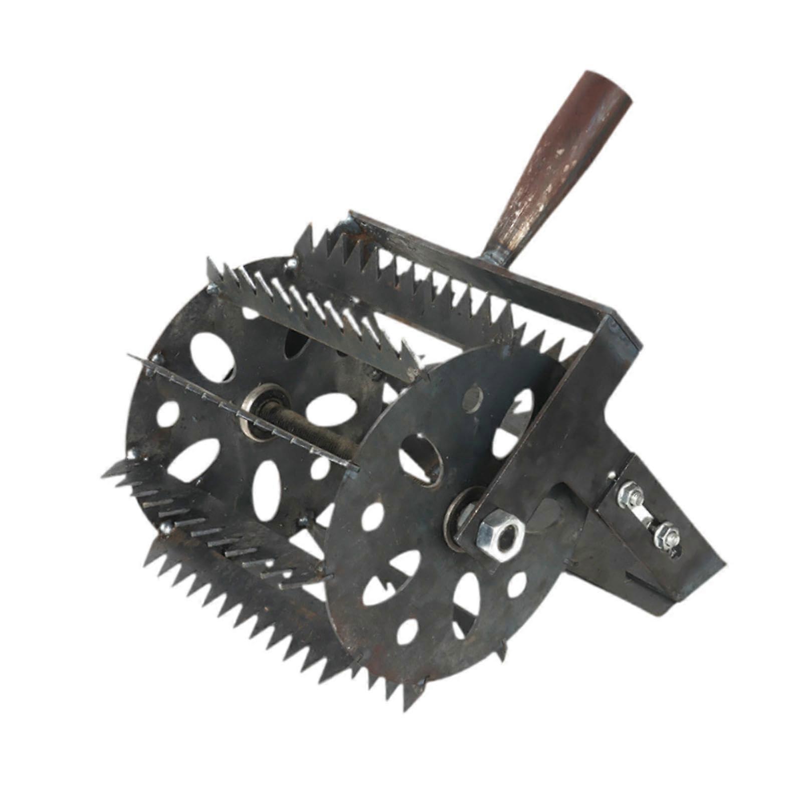 Weeds Roller Manual Weeder Tool Labor Saving Rolling Lawn Aerator Weeds Remover for Soil Loosening Yard Planting Lawn Work