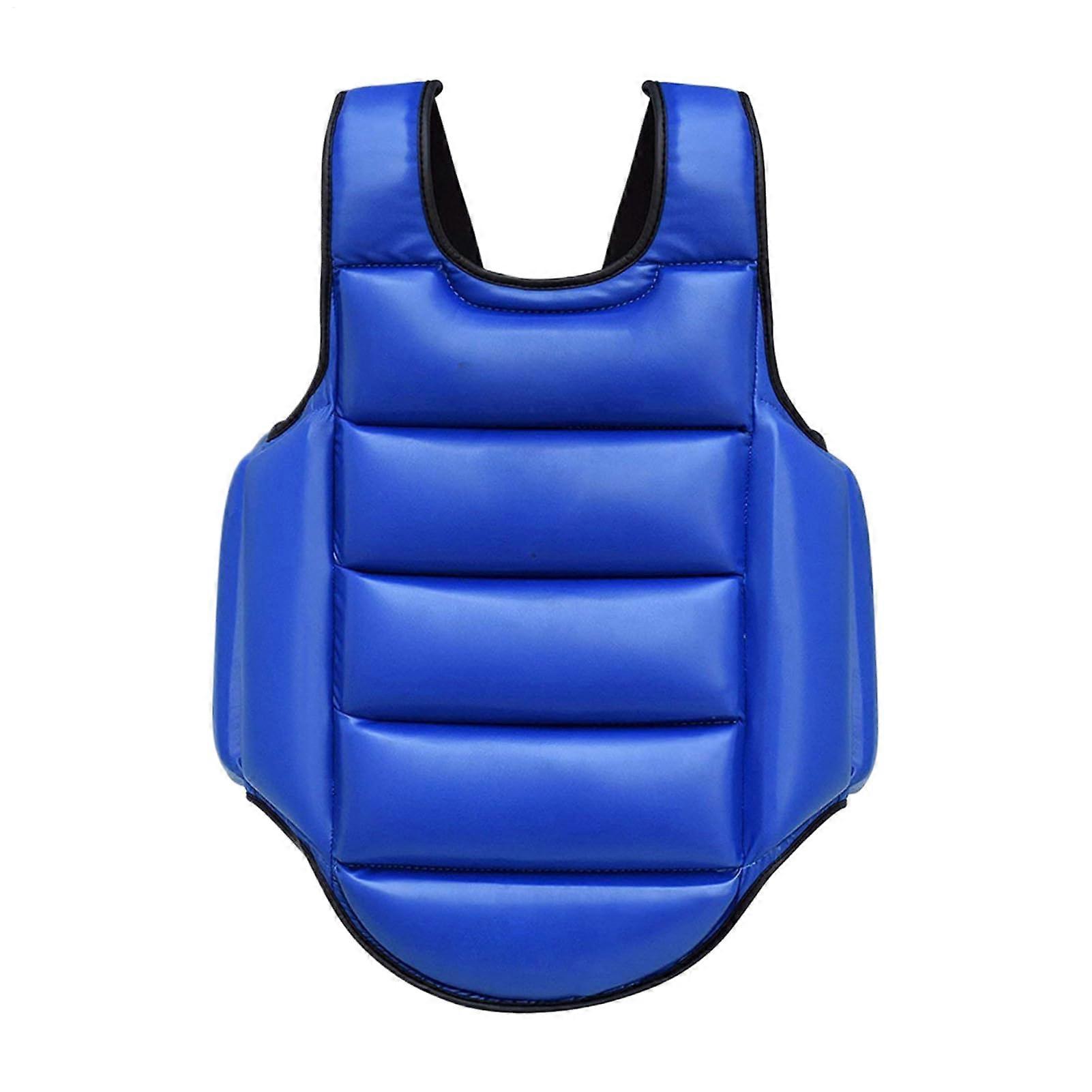 Body Guard Boxing Muay Thai Kickboxing Abdominal Protector Adjustable Sparring Training Pad Red Size L