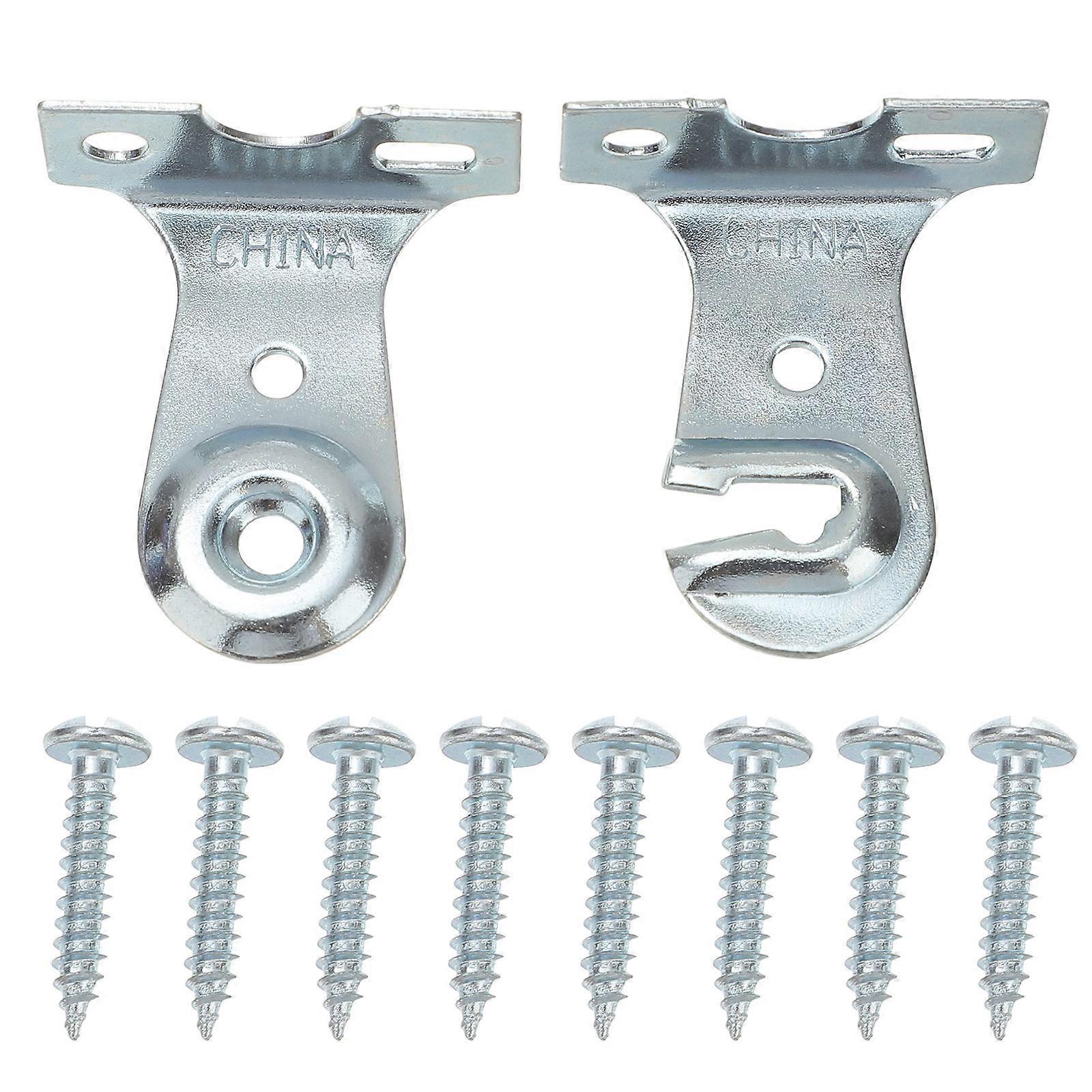 2 Sets Roller Blind Brackets for Curtains Household Curtain Fixing Accessories for Window Drapes