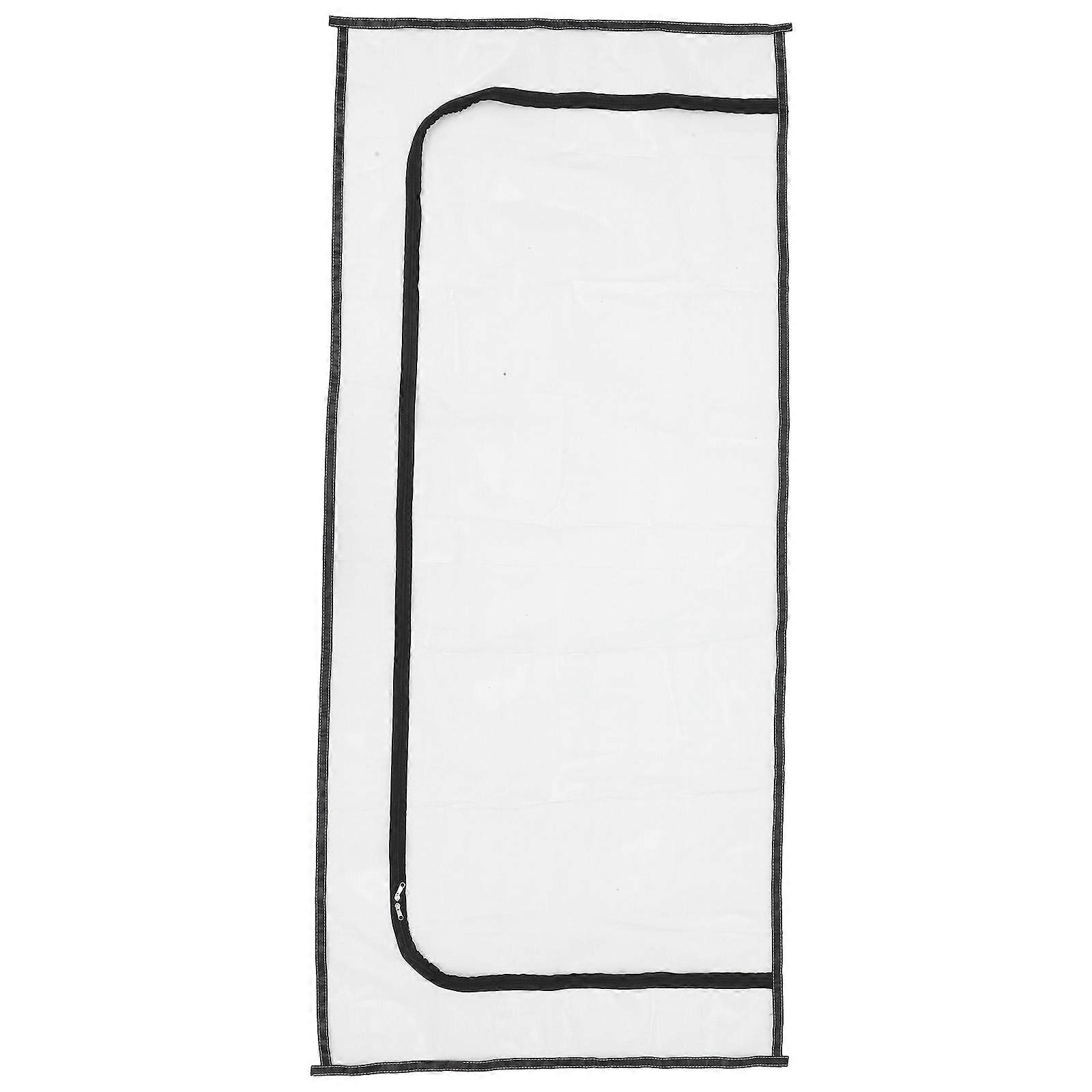 Durable Mesh Pet Door Curtain with Zipper, High Temperature Resistant Screen for Cats and Dogs, Easy Installation, Insect Proof, Escape Prevention