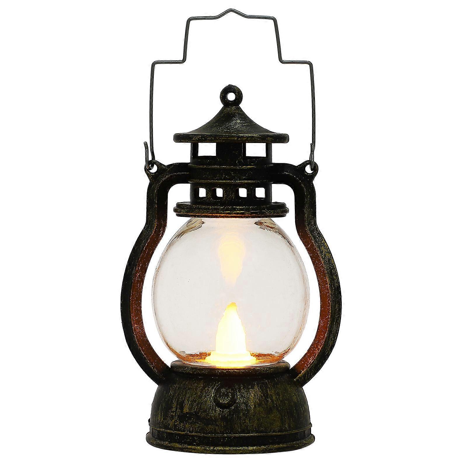 Retro Design Outdoor LED Lantern Portable Handheld Camping Lamp for Tent Lighting, Hiking and Emergency Use