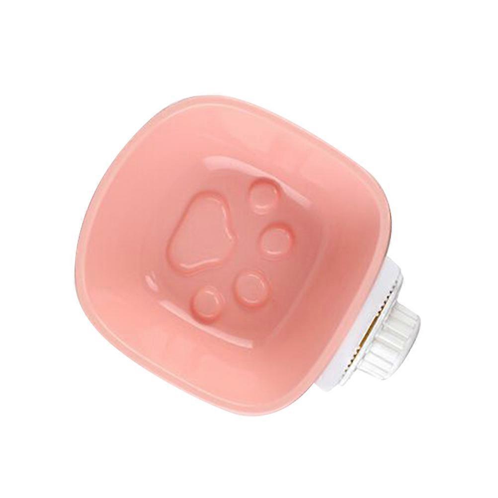 Cat Feeder Bowl PP Footprint Pet Water Container for Pet Owners 1Set