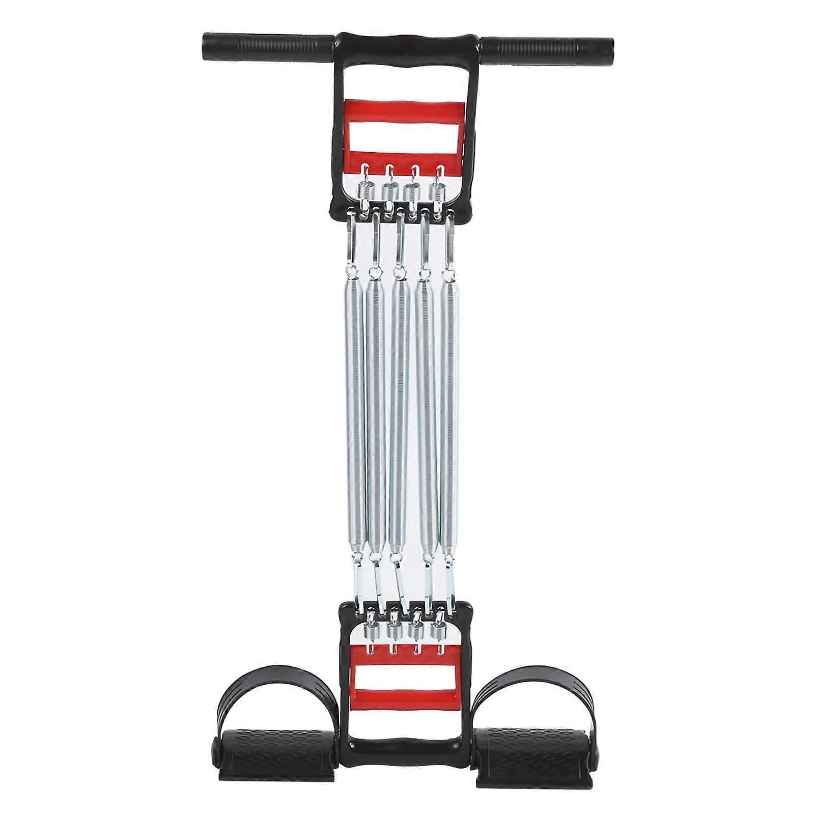 Chest Expander For Men With Handle, Multifunction ThreeFunction Pedal Spring Exerciser For Abdomen And Arms