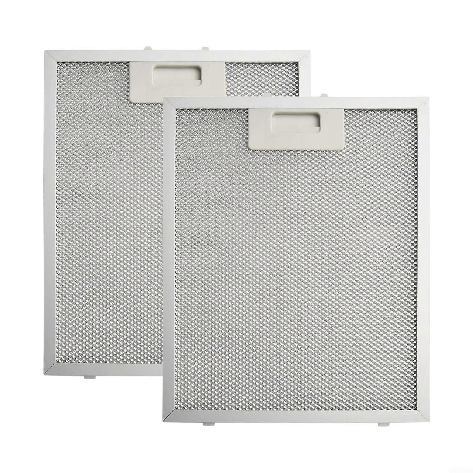 Aluminum Range Hood Filter, 2 Pack, Metal Mesh, 300 x 240 x 9 mm, 5-Layer Grease Filtration Replacement Filter